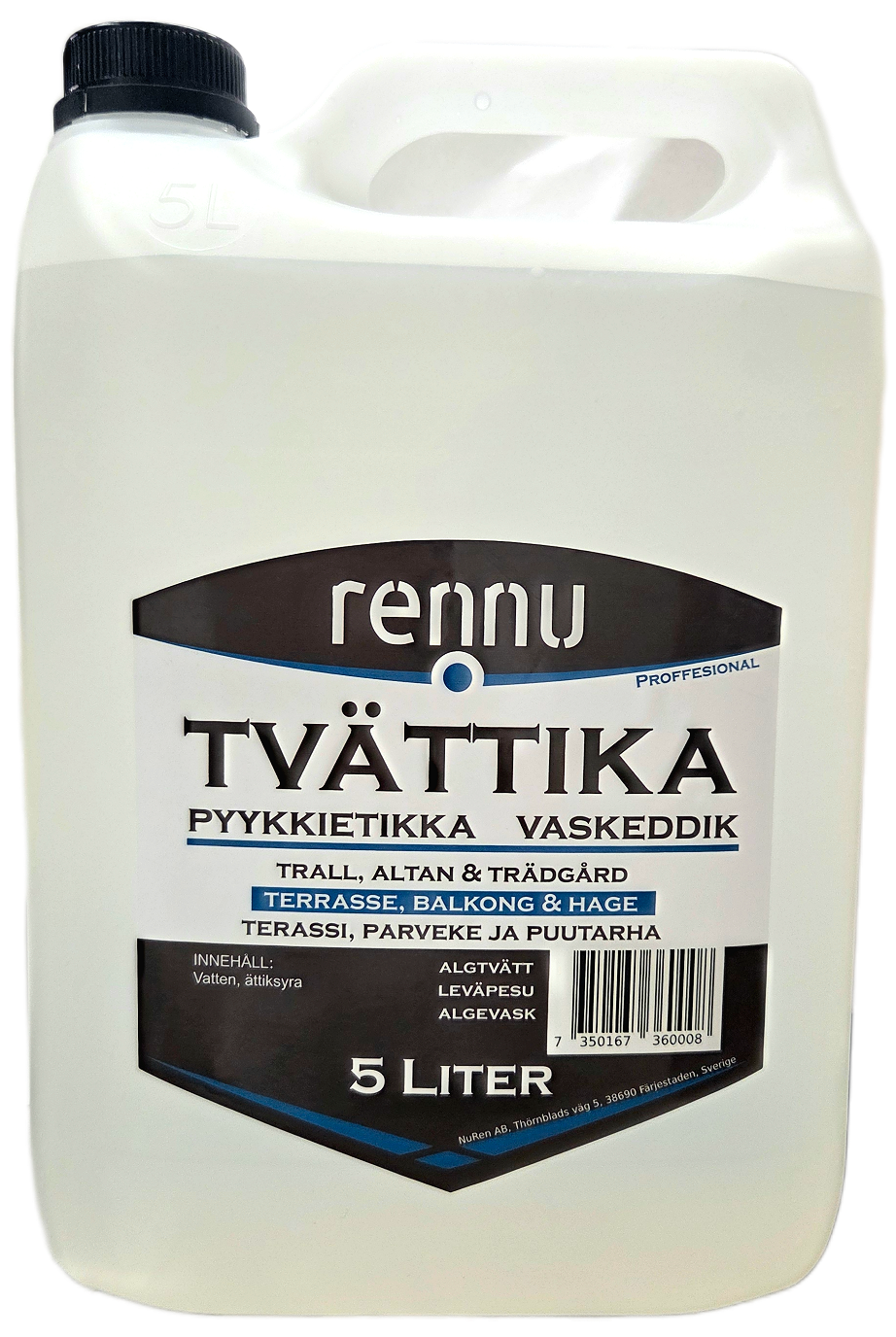 Tvättika -RENNU  Oparfymerad 5 L