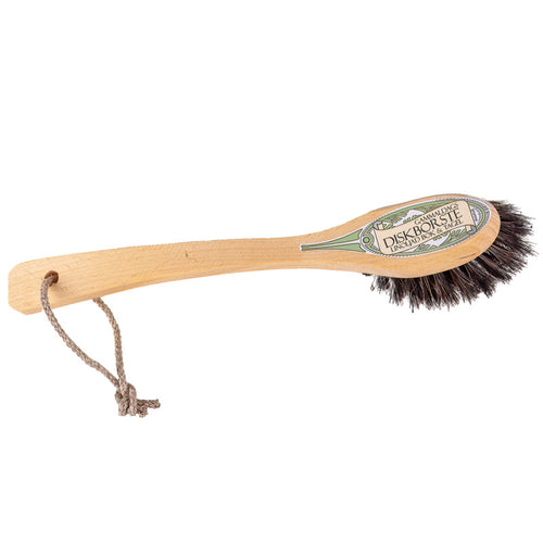 Diskborste i bok med linupphängning, linoljebehandlad