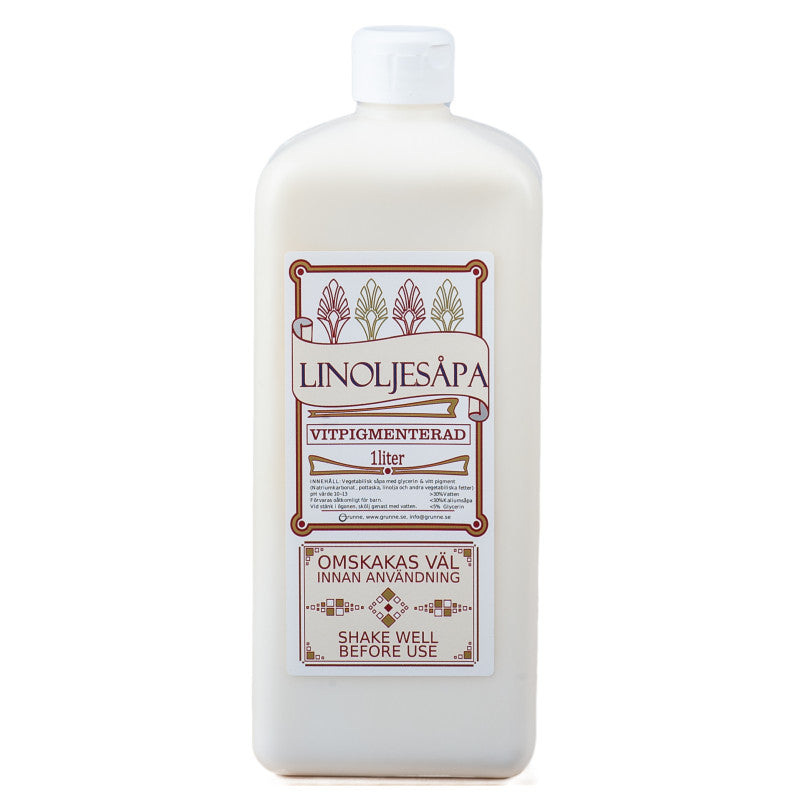 Linoljesåpa Vit 1L