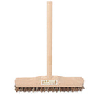 Skurlevang 30 cm i bok med träskaft 150 cm, hård borst